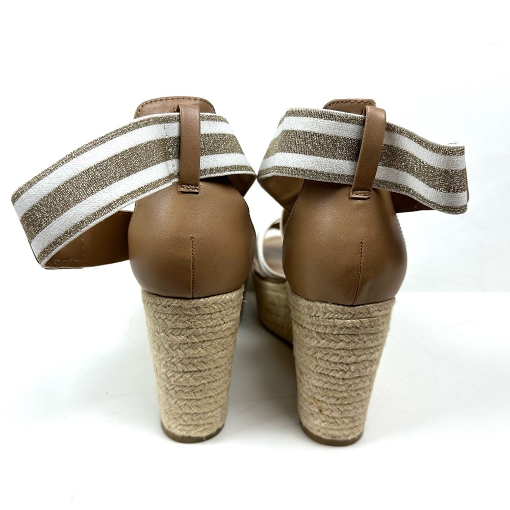 TOMMY HILFIGER Sz 9 Beige THEIA Espadrille SLIP ON Platform Wedge Sandal NWOB - Picture 5 of 9